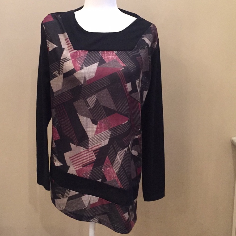 NWOT Asymmetrical Long Sleeve Blouse